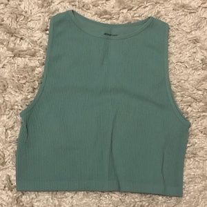 Teal crop top